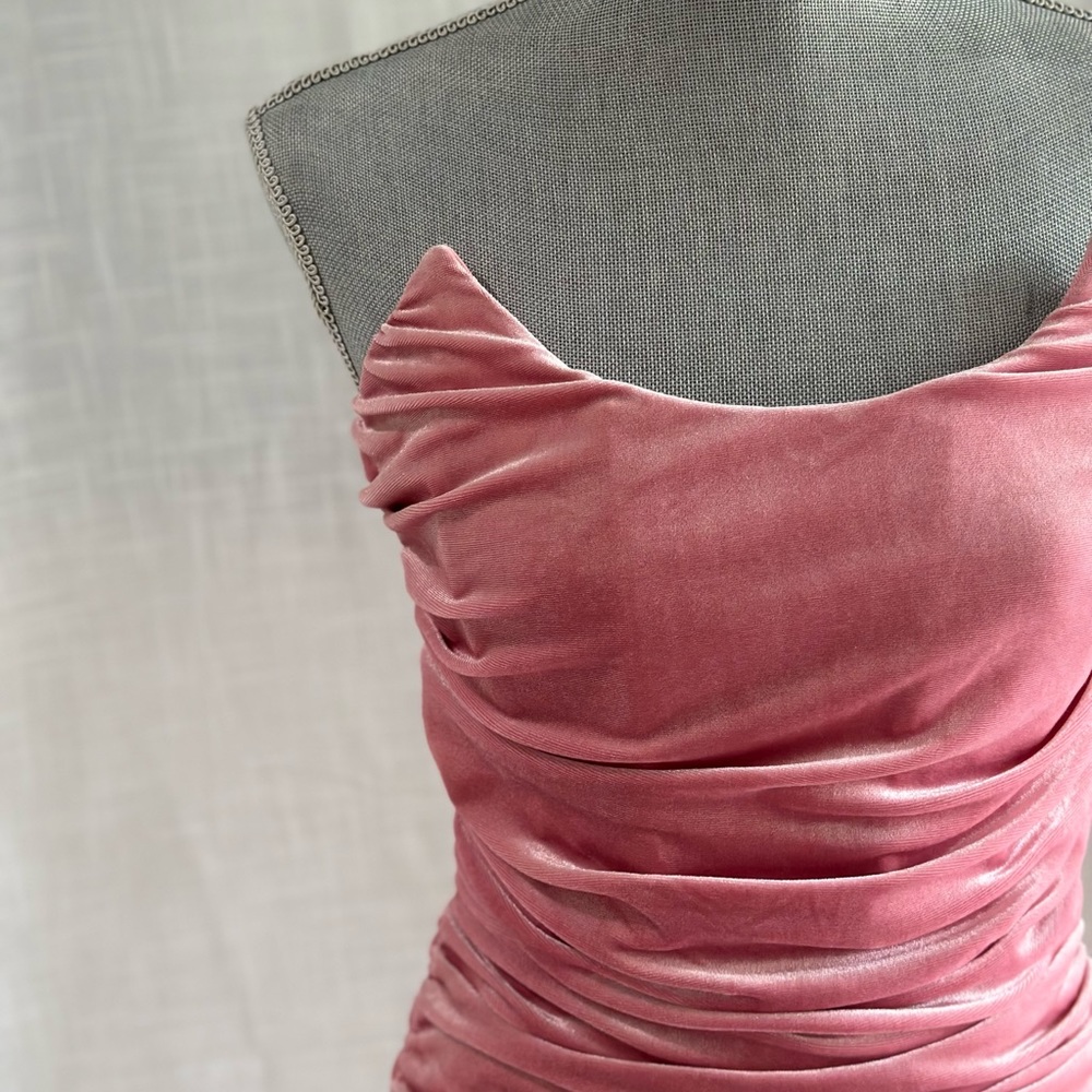 Doll House Velvet Mini Dress - Picture 2 of 8